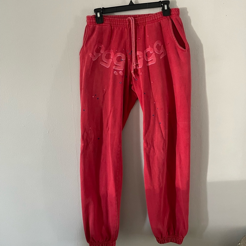 Sp5der 555 Red Sweatpants